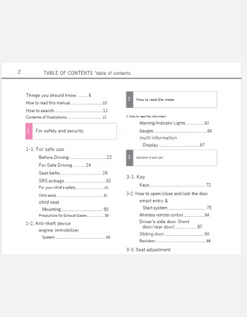 toyota porte 2013-2014 owners manual in english